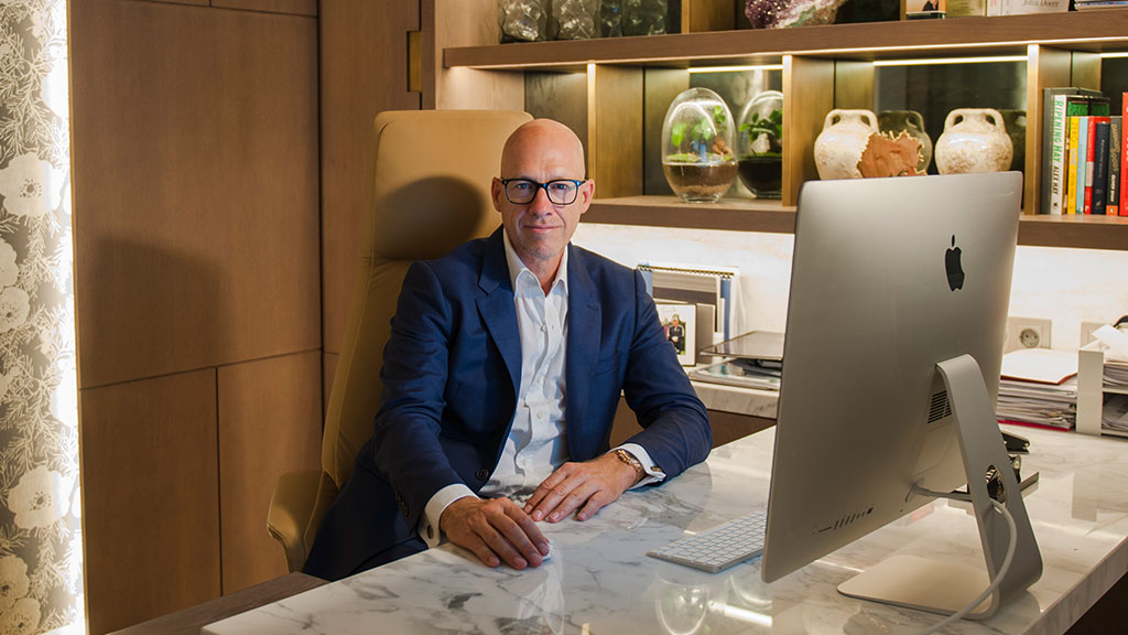 Ryan Howsam at his desk